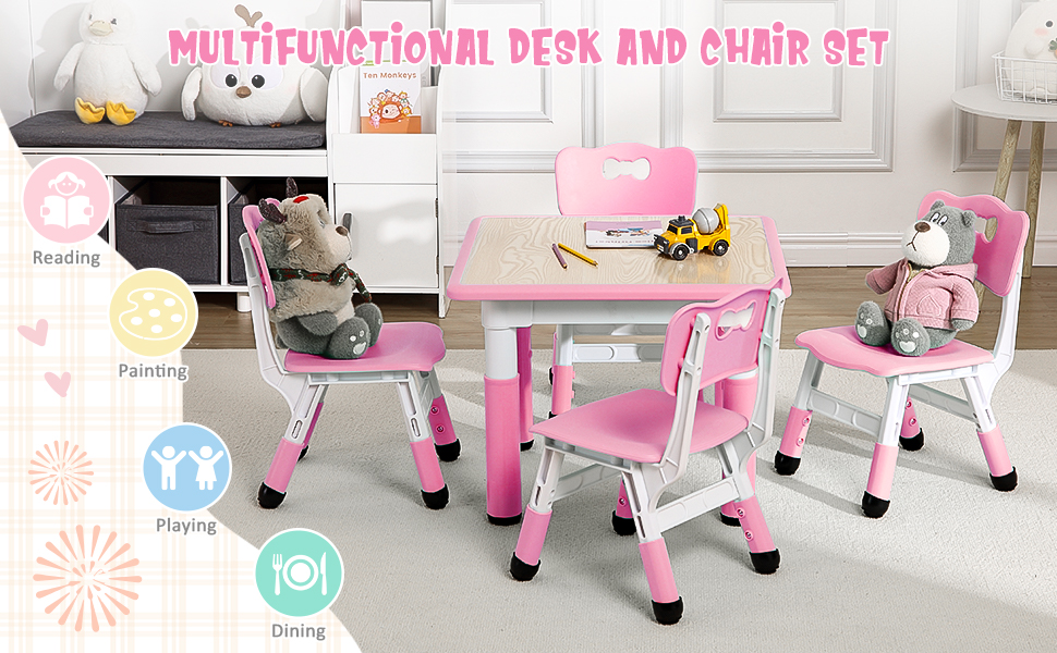テーブル・チェア・ハンモック RATEL WORKS CHAIR + TABLE + SHEET Amazon.com: MilleLoom Kids Table and Chairs, Height