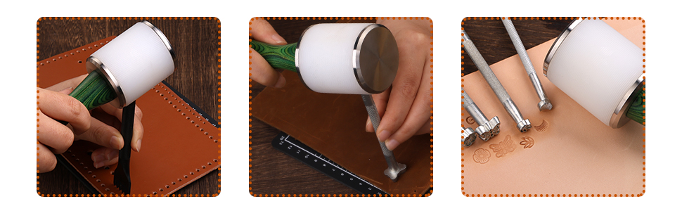 used with leather stamps