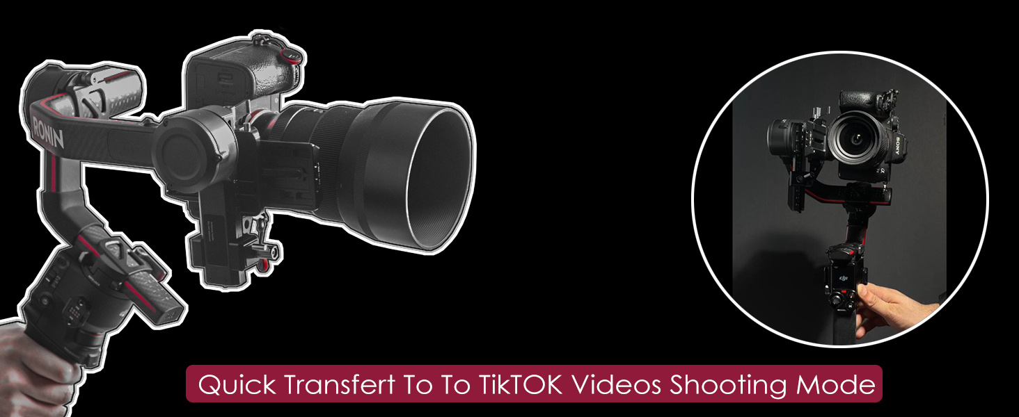 RS3 Vertical Camera Mount,Robust Portrait Mounting