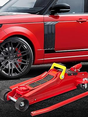 Torin TCE TCET825051R 5000lbs Low Profile Hydraulic Trolly Jack,Red