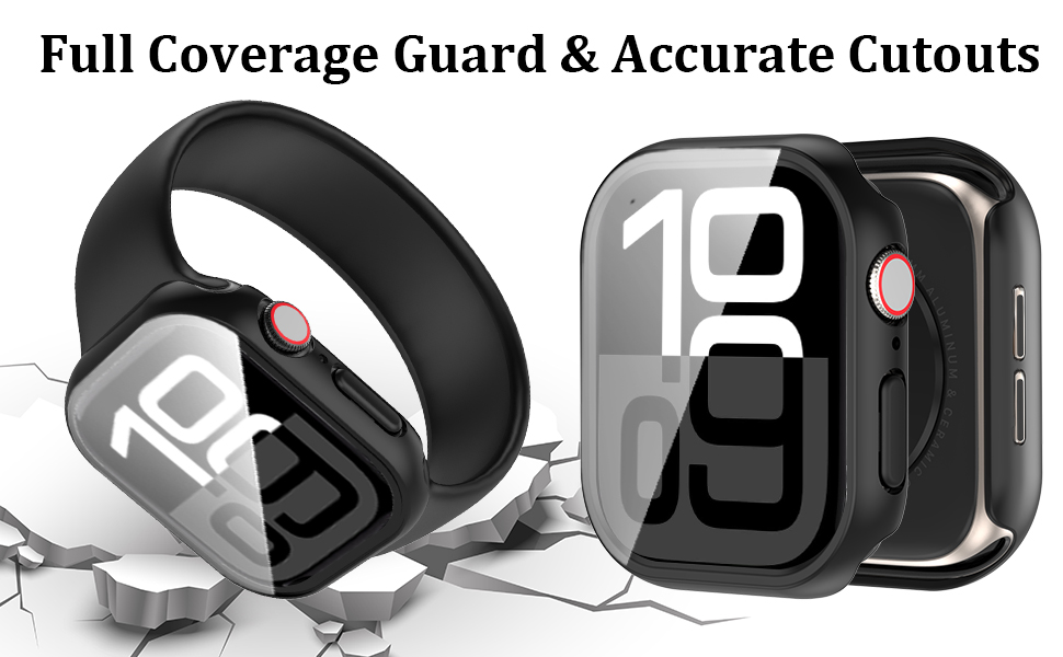 DNNBAO 3Pack Case with Tempered Glass Screen Protector for