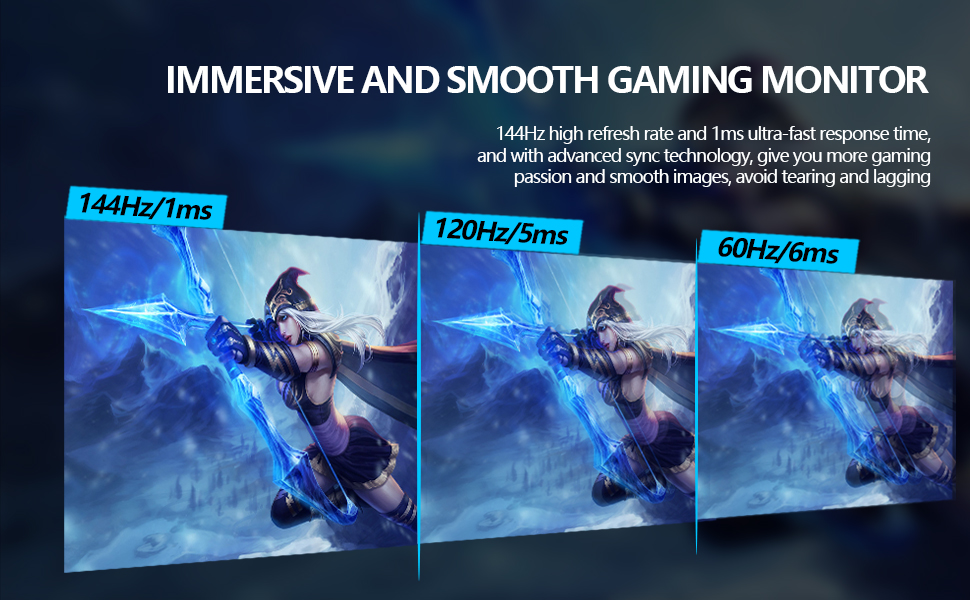 144hz 1ms gaming monitor