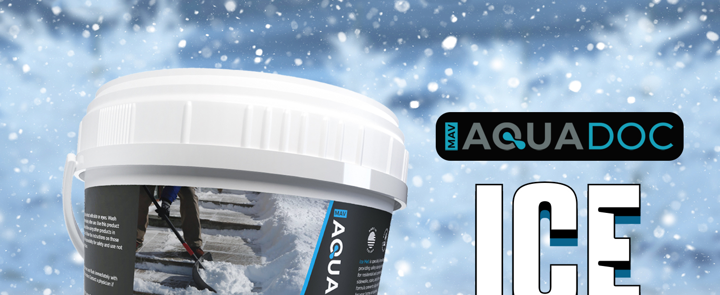 AquaDoc Ice Melt Safe for Concrete Snow Salt & Rock Salt