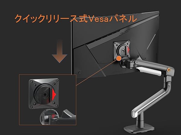 Amazon.co.jp: NB ERGONOMIC 大型モニターアーム 大画面 高耐
