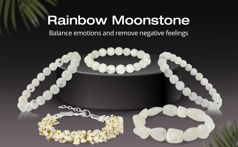 rainbow moonstone bracelet