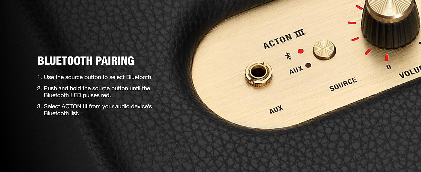 Marshall Acton III 60W Premium Home Wireless Speaker with Bluetooth 5.2 and Multiple Inputs