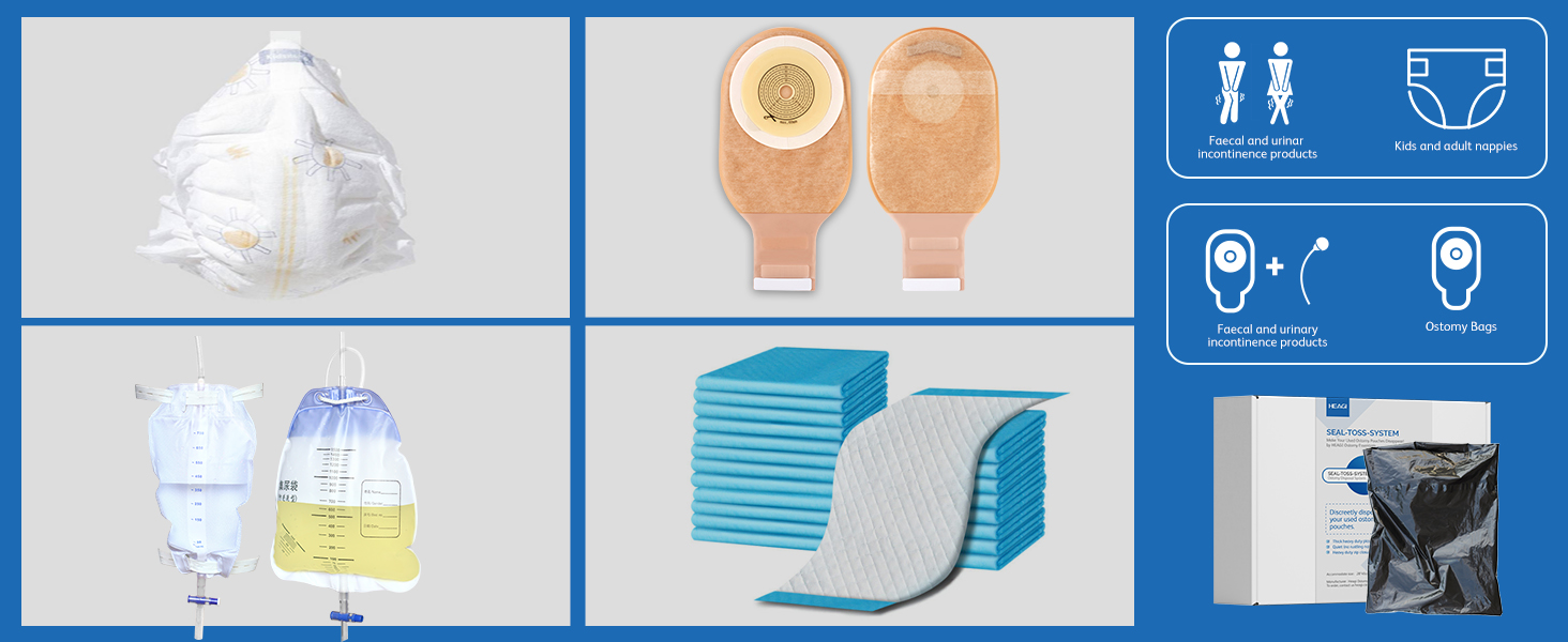 Ostomy Pouch Disposal Bags, SealNToss Ostomy Disposal