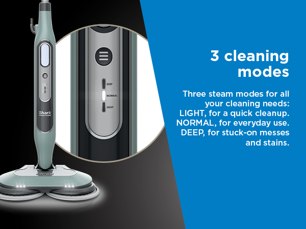 3 cleaning modes