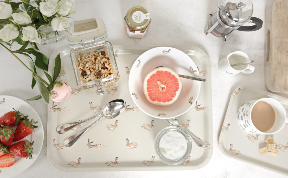 Sophie Allport Hare Peg Bag, Clothes Peg Storage Bag, Wooden Hanger, 100 Cotton Amazon.co