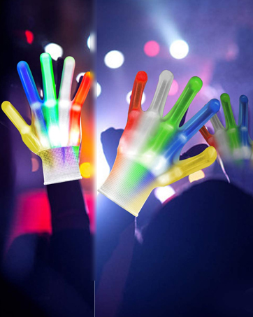 green led gloves