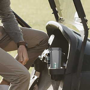 golf ball cleaner for golf cart