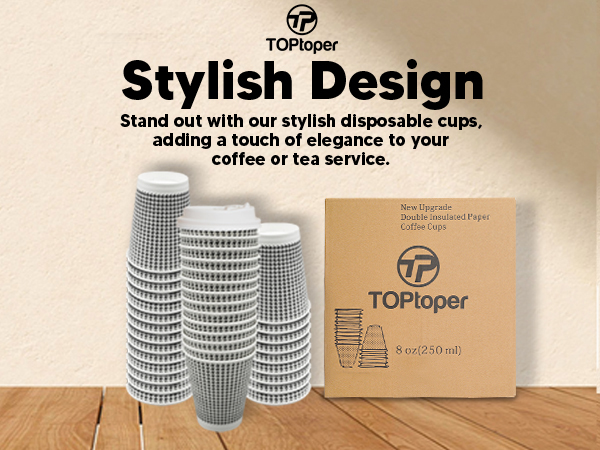 Amazon.com: TOPtoper 350 Pack 8 oz Insulated Disposable