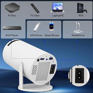 BIGASUO Smart Projector with Android 11 HD Projector