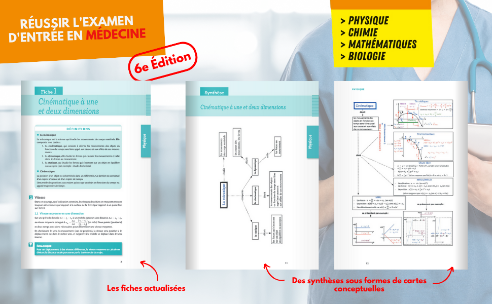 Amazon.fr Réussir le concours d'entrée en médecine Physique Chimie