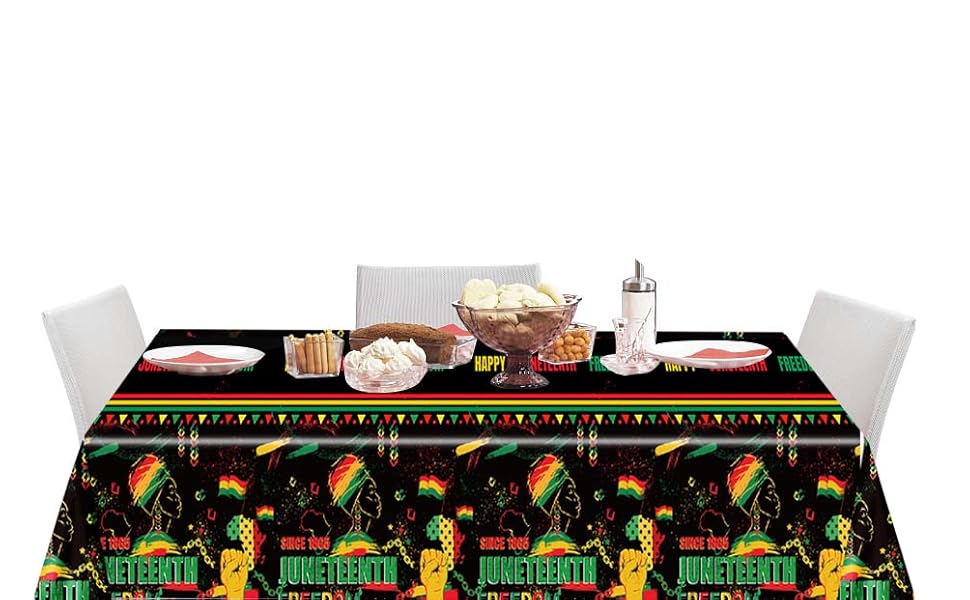 XCKALI 3 Piece Tablecloths June 19th 1865