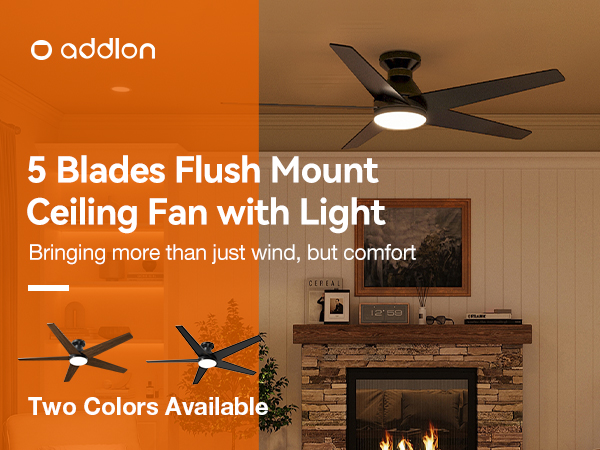 37① Ceiling Fan 52 Inch Indoor With Light Modern S 5 Blades 3