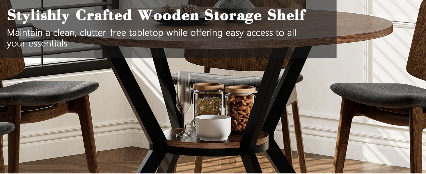 dining table with storage