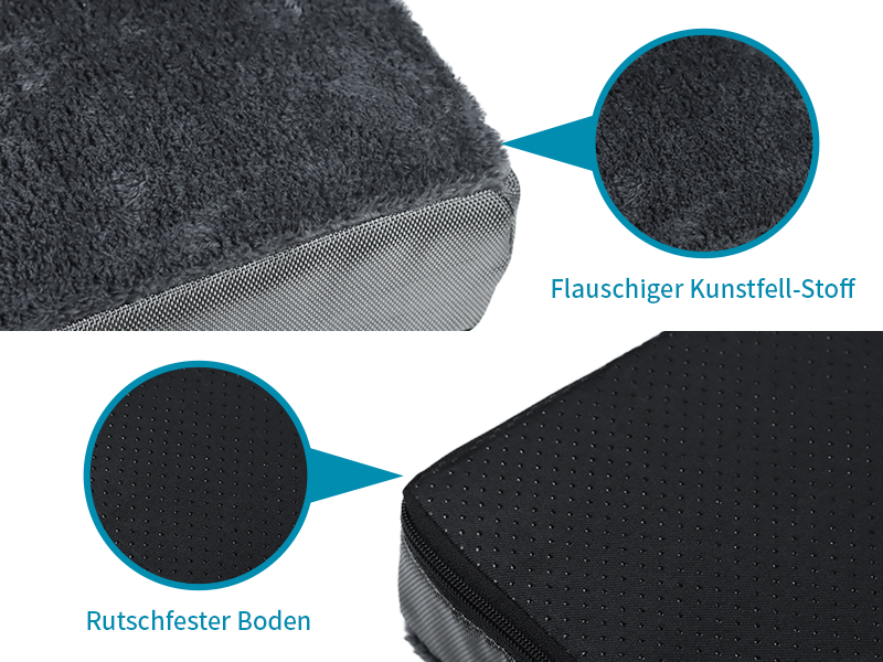 Nepfaivy Dog Bed Large Washable Orthopedic Dog Bed for Large Dogs