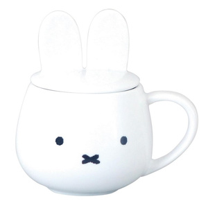 日本未販売　ミッフィ陶器WHITE　耳付きジャー　陶器製　新品 日本未販売 ミッフィ陶器WHITE 耳付きジャー 陶器製 新品