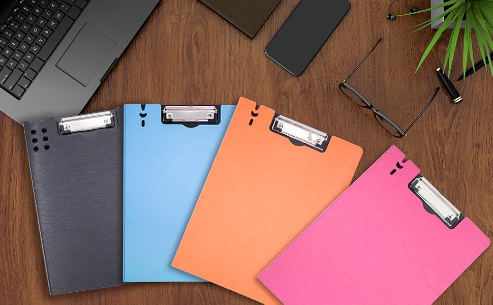 ECEIRO Foldable Clipboard, Enclosed Clipboards Folio,360
