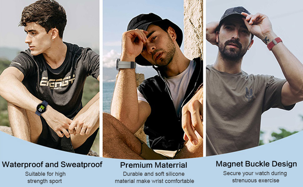 Hatolove Compatible with Samsung Galaxy Watch 5 Pro Strap, Galaxy Watch