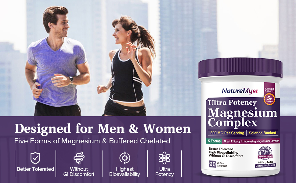 NatureMyst Magnesium Complex, 300 mg Elemental Magnesium
