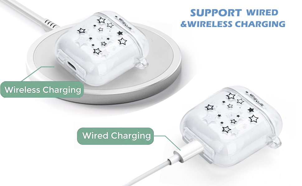 小物入れ Handen Scheme AirPods Amazon.com: AirPod Case with Star Keychain, Cute Charms Star