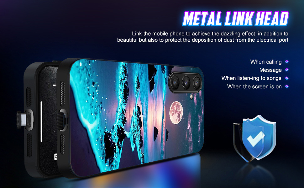 Link the mobile phone beautiful but also to protect the deposition of dust from the electrical port