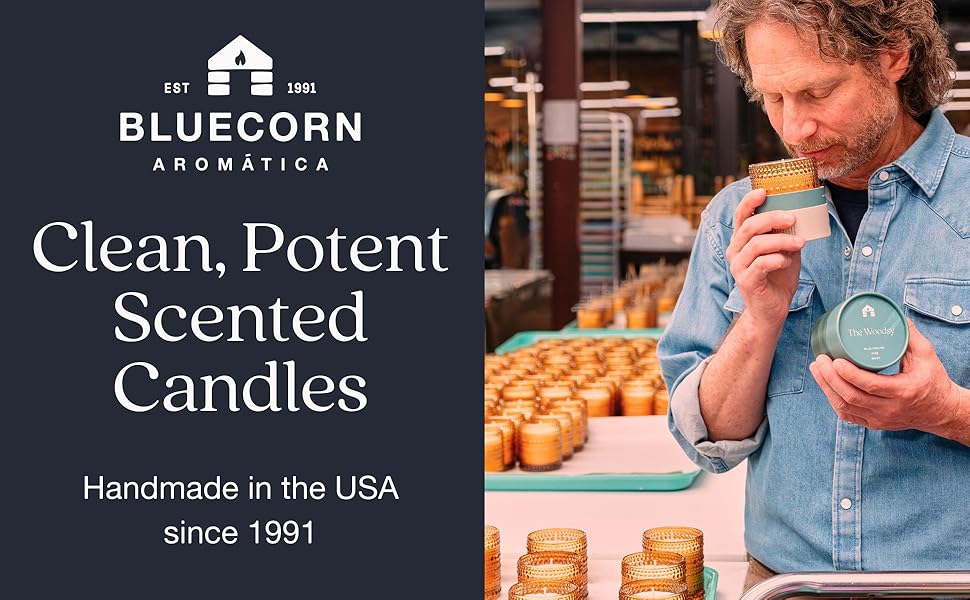 Bluecorn scented candles aromatica