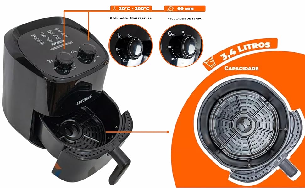 Cesto Antiaderente e Fácil Limpeza