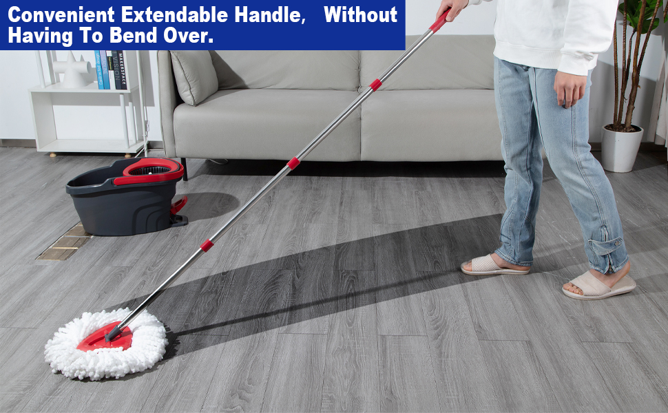 TIDYKITC Spin Mop Replacement Handle for O Cedar Mop