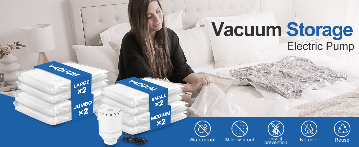 Sacs de rangement sous vide pour vêtements 