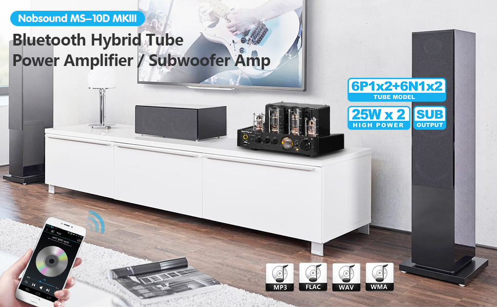 Nobsound® MS-10D Hybird Tube Amplifier Power Amplifier