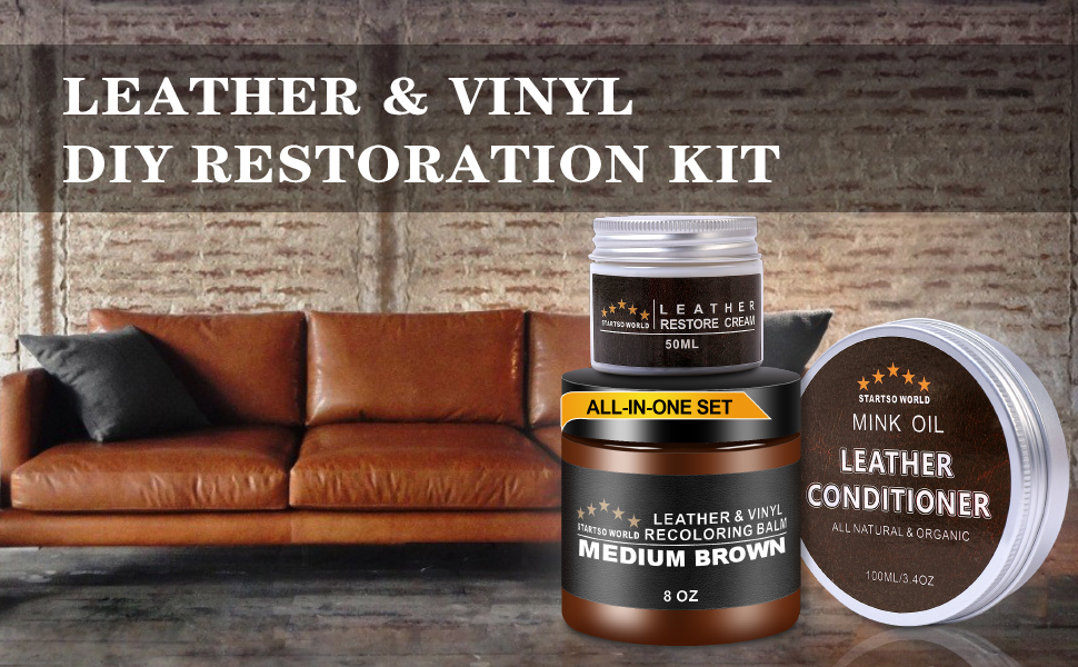 Leather Recoloring Balm Mink Oil Leather Restore Cream