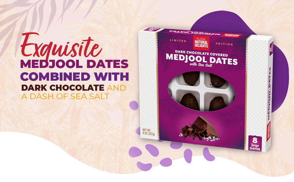 Natural Delights Medjool Dates Premium Dark Chocolate