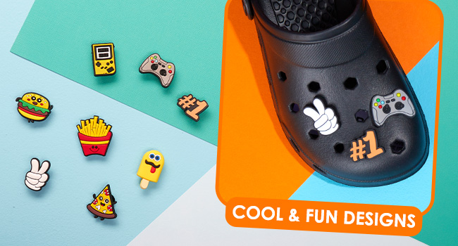 CityComfort Boys Clogs with Removable Charms