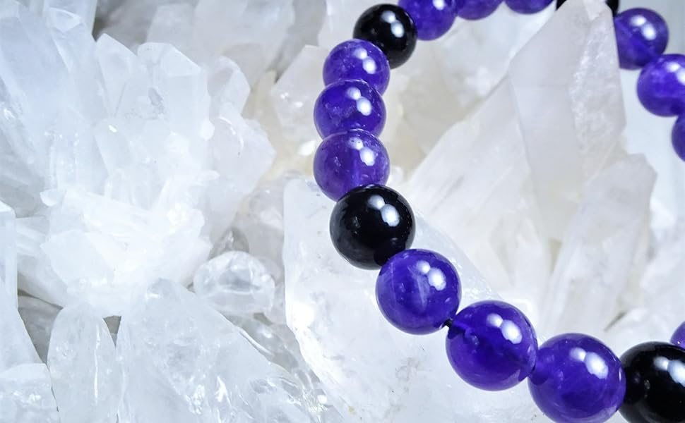 モリオンとアメジストのブレスレットたん！浄化の組み合わせ！ モリオンとアメジストのブレスレットたん！浄化の組み合わせ