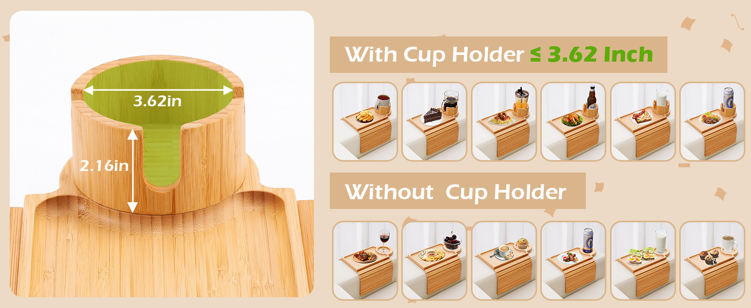 couch cup holder tray