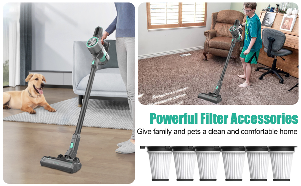 6 Pack Replacement Filters for Wyze Cordless Vacuum Cleaner