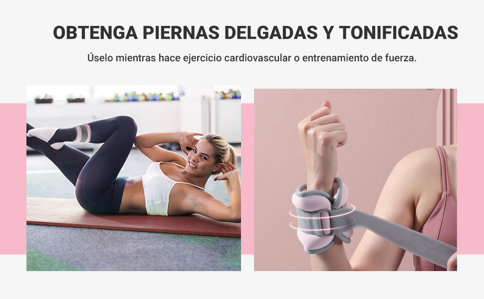 Pesas de Tobillo Ajustables para Fitness, Totalmente Ajustable Tobillo Muñeca Brazo Pierna Pesos