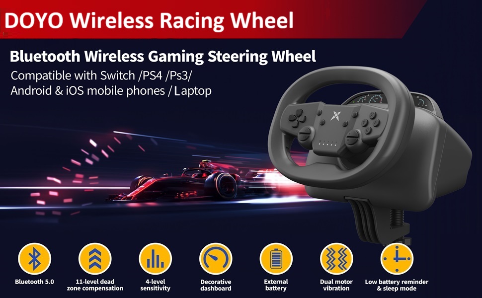 DOYO wireless racing wheel