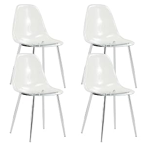 Crystal Clear Dining Chairs Set of 4
