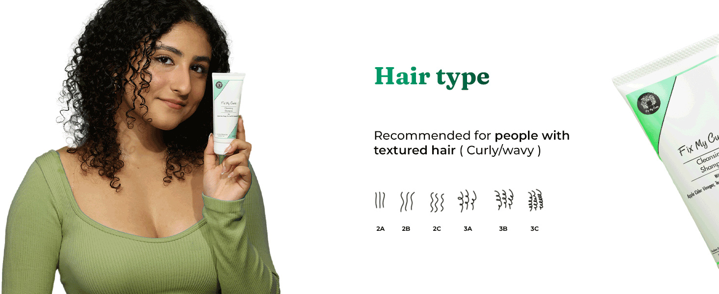 Buy Fix My Curls Cleansing Shampoo for Curly And Wavy Hair, Natural & Cruelty Free, Antifrizz