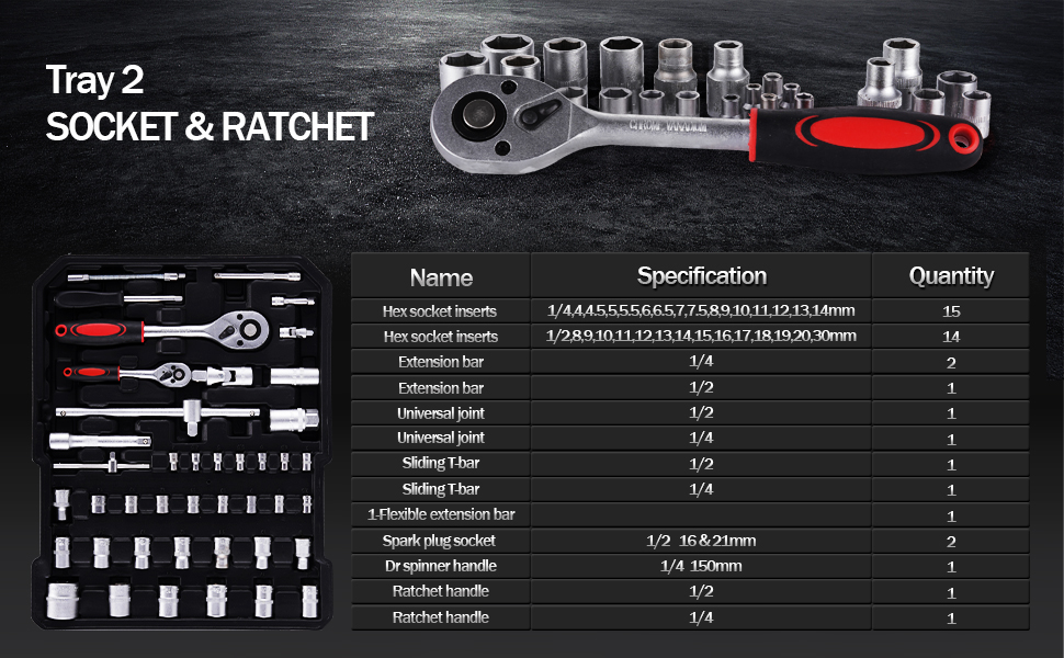 999 PCS Aluminum Tool Set with Wheels，LDHTHOPI Trolley Tool Box with