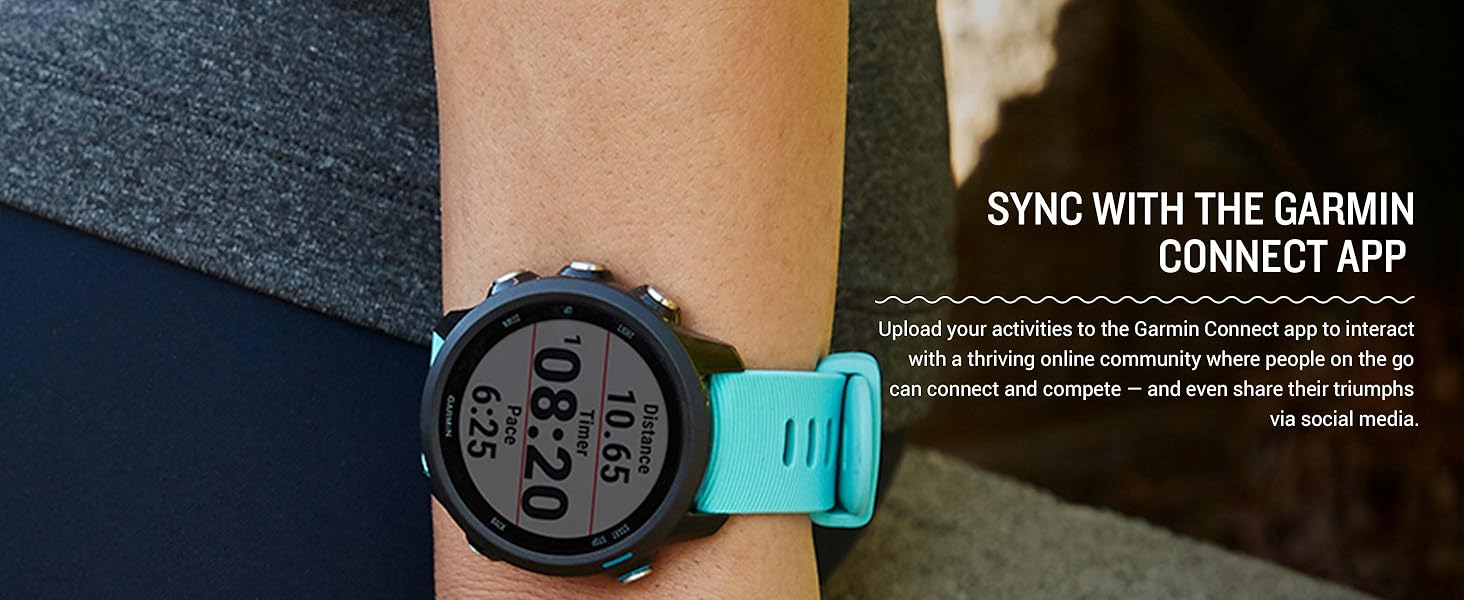 Garmin Forerunner 245 Music, GPS Running Smartwatch with Music and