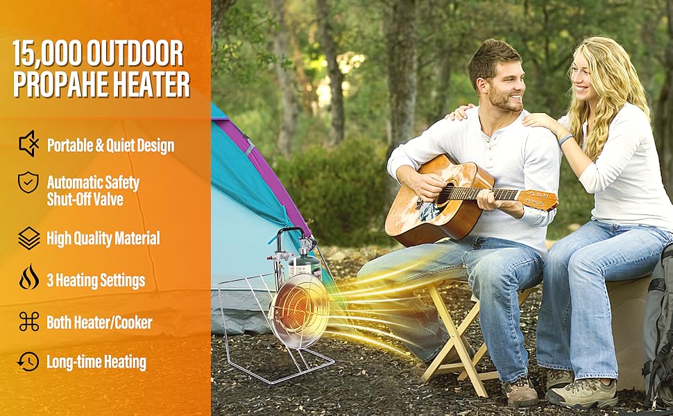 Heater Portable Propane Heater Indoor Camping Outdoor Gas Heater