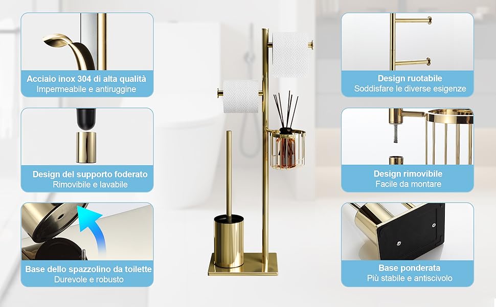 Porte-papier toilette Set