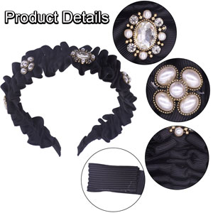 These rhinestone hairbands can be used for a long time. 