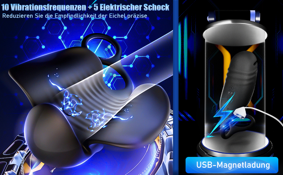 10 Vibrationen 5 Elektroschockmodi