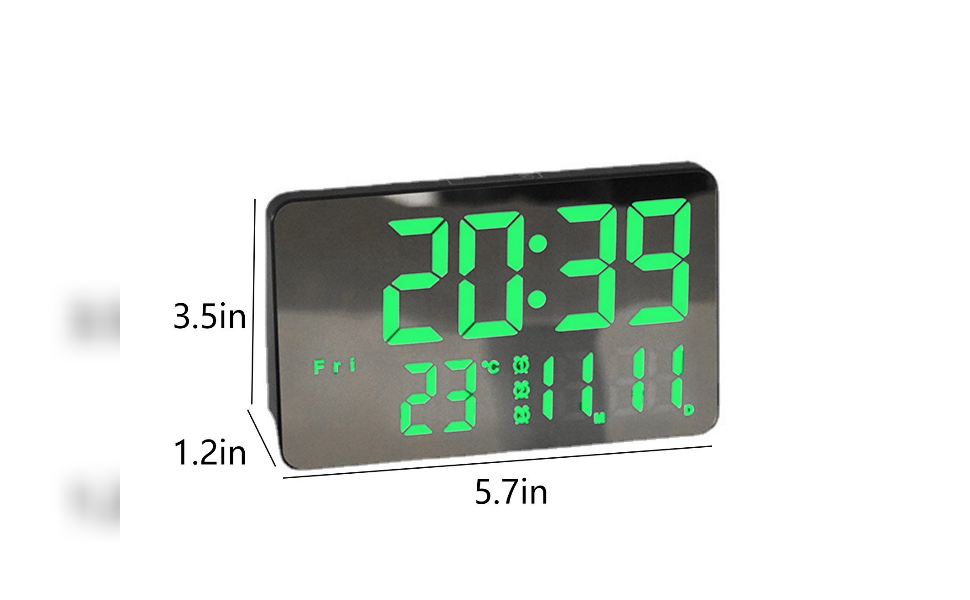 Buy Niyam Led Digital Alarm Clock with Week Temperature Display 3